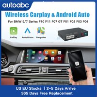 Wireless CarPlay Android Auto Decoder for BMW 5 7 Series F10 F11 F07 GT F01 F02 F03 F04 2009-2016 with MirrorLink Car Play