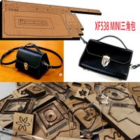 New Japan Steel Blade Wooden Die Mini Triangle Bag Leather Craft Punch Hand Tool Cut Knife Mould XF538