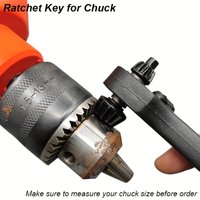 Universal Ratchet Key For Chuck Wrench Spanner Torque Replace 2 In 1 Double Head Power Drill Press Electric Accessory Hand Tools