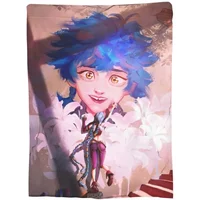 Jinx Painting A Mural Of Isha Blanket Arcane Flannel Novelty Breathable Throw Blankets for Bedspread Winter
