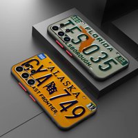 Vehicle License Plate Funda Back Phone Cover Case for Samsung Galaxy S26 S25 Ultra Note 20 Ultra 10+ S24 Plus S23 FE S21 S22 S20