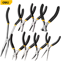 DeLi 1 Piece Multifunctional Hand Tools Jewelry Pliers Equipment Round Nose End Cutting Wire Pliers For Handmade Making Accessor