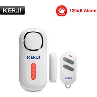 KERUI 120DB Wireless Door/Window Entry Security Burglar Sensor Alarm Magnetic Smart Home Garage System Remote Control Led Light