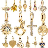 New Original Charm Beads,Sparkling Family Tree DangleClear Sparkling Row Clip Charm Bead Fit Pendant Bracelet Women Jewelry Gif