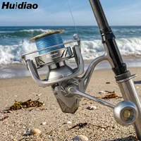 Huidiao KNIGHT ST Surf Casting Reel Big Game Spinning Reel CNC Round Power Knob 25kg Max Drag 4.8:1 for Carp Bass Shark Fishing