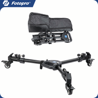 Fotopro Professional Photography Tripod Dolly Aluminum Heavy Duty Tripod Wheels for Camera Camcorder Video Lighting DP2
