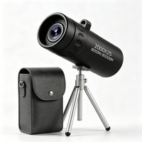 2000X25 HD High Definition Monocular 80000M Long Range Pocket Handheld for Hiking Camping Bird Watching Outdoor