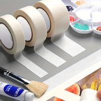 3 Rolls Premium Watercolor Masking Tape – Acid-Free, Medium Tack, 3 Widths (1.5/2/3cm) for Artists & Crafting