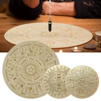 Star Pendulum Board Dowsing Divination Board Double Sided Wooden Boards Metaphysical Message Board Altar Supplies Ornaments