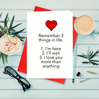 Romantic Valentine's Day Love Card, Proposal Card, Birthday Greeting Card, Anniversary Card, Humorous Card Suitable for Everyone