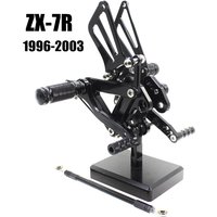 For Kawasaki Ninja ZX-7R ZX7R 1996 1997 1998 1999 2000 2001 2002 2003 CNC Aluminum Adjustable Rearset Footpeg Rear Set Footrest image 3