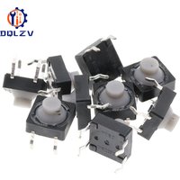 Silent Silicone TACT Push Button Switch 8X8x5mm 4PIN Micro Key Power Tactile Switches 8*8*5MM