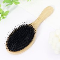 1pc bamboo and wood air cushion hair brush, natural mane and anti slip grip, scalp massager,Special for real hair wigs