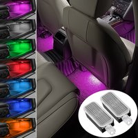 2pcs LED Car Seat Ambient Light Lamp For Audi Sline A1 A2 A3 A4 B8 B9 A5 A6 A7 A8 C7 Q3 Q5 Q7 valve Auto Interior Accessories