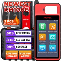 Autel KM100E Key Programming Tool Lifetime Free IMMO Immobilizer Key FOB Programmer Updates PK IM508 IM608