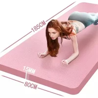 185*90CM Thickened Yoga Mat NBR Waterproof High Density Rebound Yoga Mat Home Gym Non-Slip Mat for Fitnes Pilates Gymnastics