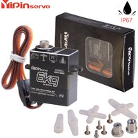 Yipinservo 6kg Coreless Digital Micro Servos Full Metal Gear 180 Degree For SCX10 Trax Trx4 Trx6 G63 Replaces 2065 TRXXAS