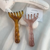 6Claw Resin Head Massager Meridian Scalp Massage Comb for Relaxation Stress Relief Durable Comfortable All-Season Hair Care Tool