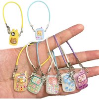 Miniature Phone/Cellphone Model For 1/6 1/8 Doll Mini Smart Phone With Lanyard Cute Doll Ornament Dollhouse Accessories