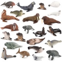 Realistic Dugong Manatee Walrus Sea Lion Fur Seal Ocean Sea Life Animals Model Action Figures Durable Education And Fun Play Toy