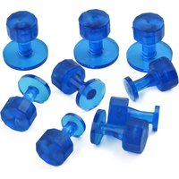 9pcs Car Dent Repair Tools Paintless Dent Puller Kit Auto Body Paint Suction Cup Adhesive Blue Glue Tabs