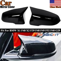 1 Paar Rückspiegel-Abdeckkappe, glänzend schwarz, kompatibel mit BMW X1 F48 F49 X2 F39 Z4 G29 2018–2023, Seitenspiegelgehäuse Magickit