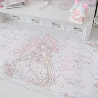 Large Mouse Pad Ins Style Original Secondary Yuan Girl Students Dormitory Table Mat Waterproof Slip Office Study Keyboard Pad