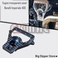 New For Benelli BJ Imperiale 400 Motorcycle Modified Engine Transparent Cover Small Sprocket Visible Cover Side Cover BJ400-8