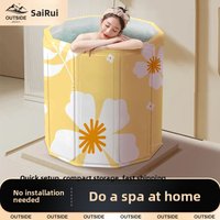 Foldable Bath Tub for Adults And Kids Home Use Bathtub Children Swimming Pool Bathtub Full Body Can Sit No Installation Needed