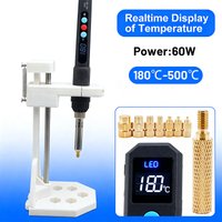 Heat Set Insert Tool Pressing Machine with Threaded Inserts Brass Knurled Nut M2 M3 M4 M5 M6 M8 and Soldering Iron 3D Printing