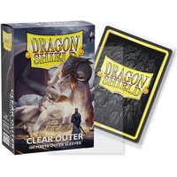 Dragon Shield Matte Clear Outer Sleeves 100 CT for MGT Smooth & Tough Card Sleeves Compatible with PTCG