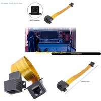 CAT6 Flat Ethernet Cable RJ45 Wall Connector Flexible Internet Patching Cord Speed Cable 30cm for In Wall Installation