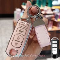 Key Fob Cover For Mazda 3 6 8 Miata MX-5 CX-3 CX-5 CX-7 CX-9 Smart Remote Keychain Lanyard