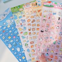 Cute Scrapbooking Gem Sticker Card Photo Phone Deco Craft Supplies Sea Animal Panda Cat Design 3D DIY Hobby Stickers