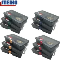 100% Japan Original MEIHO Bait Box Lure Bait Box Plastic Case Can Be Superimposed Soft Fishing Hook Fishing Tackle Box