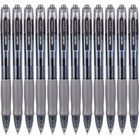 12Pcs Set deli Ballpen Retractable Gel Pens Black Blue Ink 0.5mm Ballpoint Replaceable Refills Office School Supplies Stationery