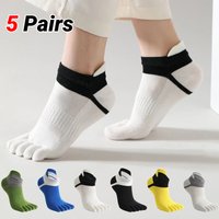 5Pairs Lot Summer Men Socks Cotton Five-Finger Male Short High Quality 5 Finger Ankle Sport Mesh Breathable Sweat Invisible