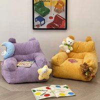 Princess Cloud Kids Lounge Chair - Plush Reading Nook Sofa for Girls, Pink Velvet Floor Seating for Bedroom Playroom Decor