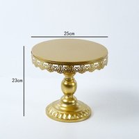1PC Multi-purpose Gold Cake Stands European Reusable Dessert Display Rack High Feet Stable Base Display Stand Dessert Table