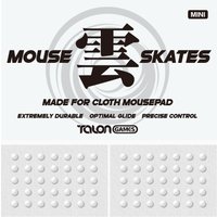 TALONGAMES Universal Mouse Skates 4mm for Glass Mouse Pads, Round Dots 70pcs,Curved Edge, Gaming Mouse Feet (Kumo Mini Series)