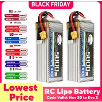 RC Lipo Battery 2S 3S 4S 5S 6S 2200 3300 3500 4200mAh 7.4V 11.1V 14.8V 18.5V 22.2V for Racing Airplane Helicopter RC Model Parts