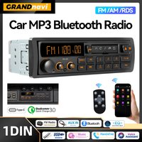Lecteur d'autoradio MP3 rétro 1 DIN stéréo EQ FM AM RDS DAB récepteur QC3.0 Bluetooth USB entrée AUX pour VW Porsche Mercedes Benz BMW