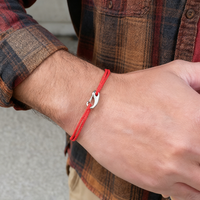 Noter New Lucky Red String Bracelet Men Selected 2mm Grade A Rope 5 Colors Available Valentine Day Wrist Accessories Unfading