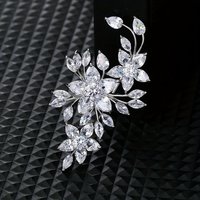 High-end Fashion All-match Brooch Suit Coat Pin Jacket Accessories Zircon Corsage Accessories To Send Family Gifts