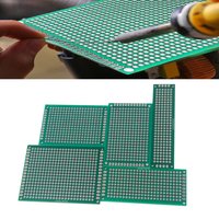 5PCS PCB Board Kit Single Sided PCB 2x8 3x7 4x6 5x7 6x8 10x10 10x15 10x22 12x18 15x20cm Breadboard Plate DIY Soldering Project