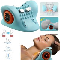 Neck Traction Device Cervical Spine Corrector Electric Neck Shoulder Massager Pillow Chiropractic Stretcher Relaxer for Pain Rel