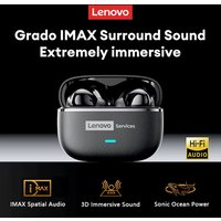 Lenovo LE208 TWS Bluetooth 6.0 Wireless Leather Earphones Stereo ENC Noise Cancelling Headphone 38ms Low Latency Gaming Headset