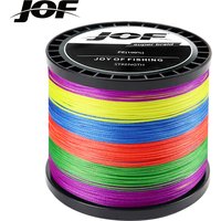 JOF 4 Stränge geflochtene PE-Angelschnur, 300 m, 500 m, 1000 m, Fliegendraht, Multifilament-Karpfendraht, japanische mehrfarbige Meerschnur, superstark