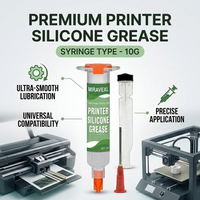 10g Printer Silicone Grease, Syringe Type Lubricant for 3D Printers, Copiers, Guide Rails, Fuser Film, Smooth Maintenance