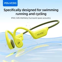 POLVCDG X9 Beengeleiding Koptelefoon IPX8 Waterdicht Open Zwemmen Koptelefoon 32G Oor Hangende Koptelefoon Tennis Hardlopen Fietsen